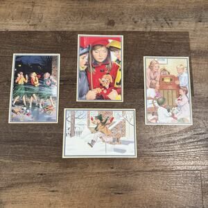 Vintage 1996 American Girls Collection Molly Postcards Hula Bottlecaps Christmas